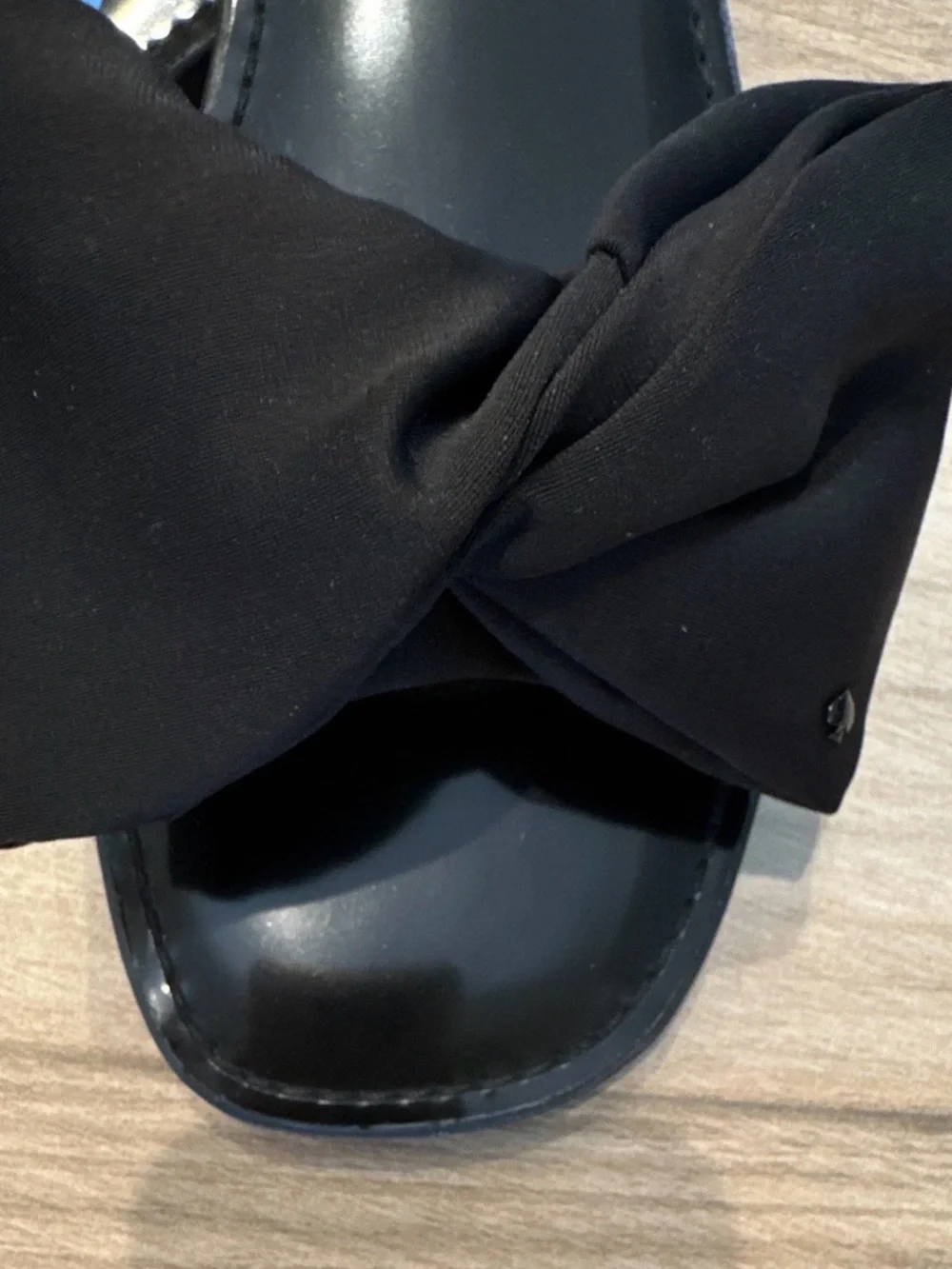 Kate Spade Black Knot Slide Sandals
